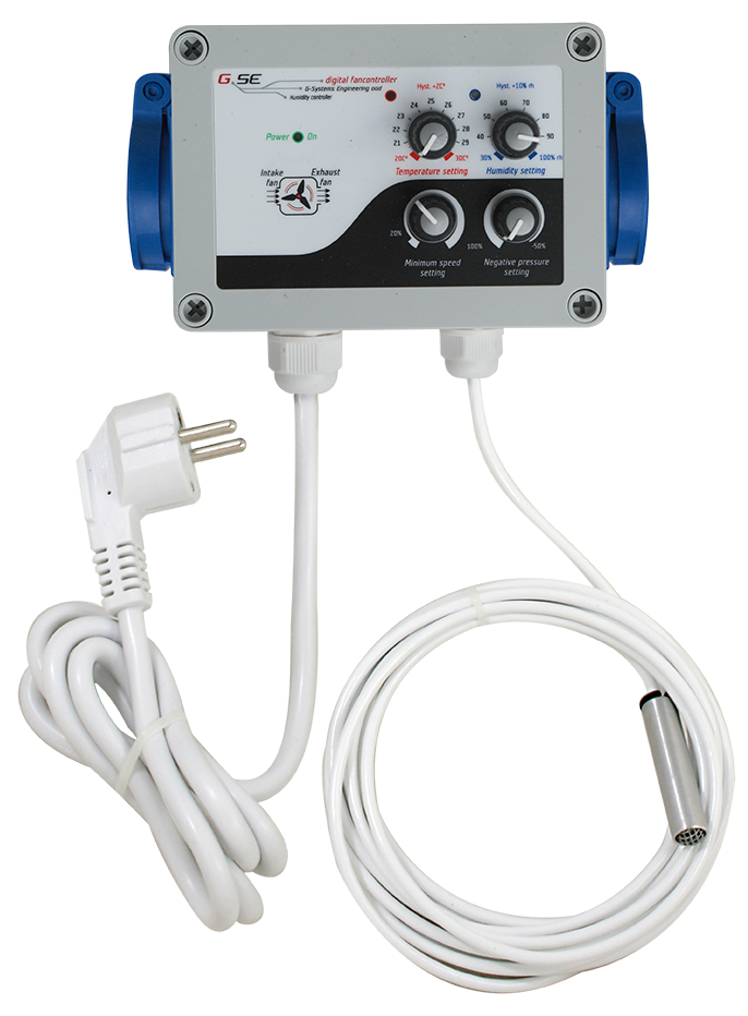 GSE Klima-Regler, Feuchtigkeit, Temperatur, min. Drehzahl und Unterdruck